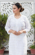 ADAB CHANDERI CHIKANKARI STITCHED SUIT SET